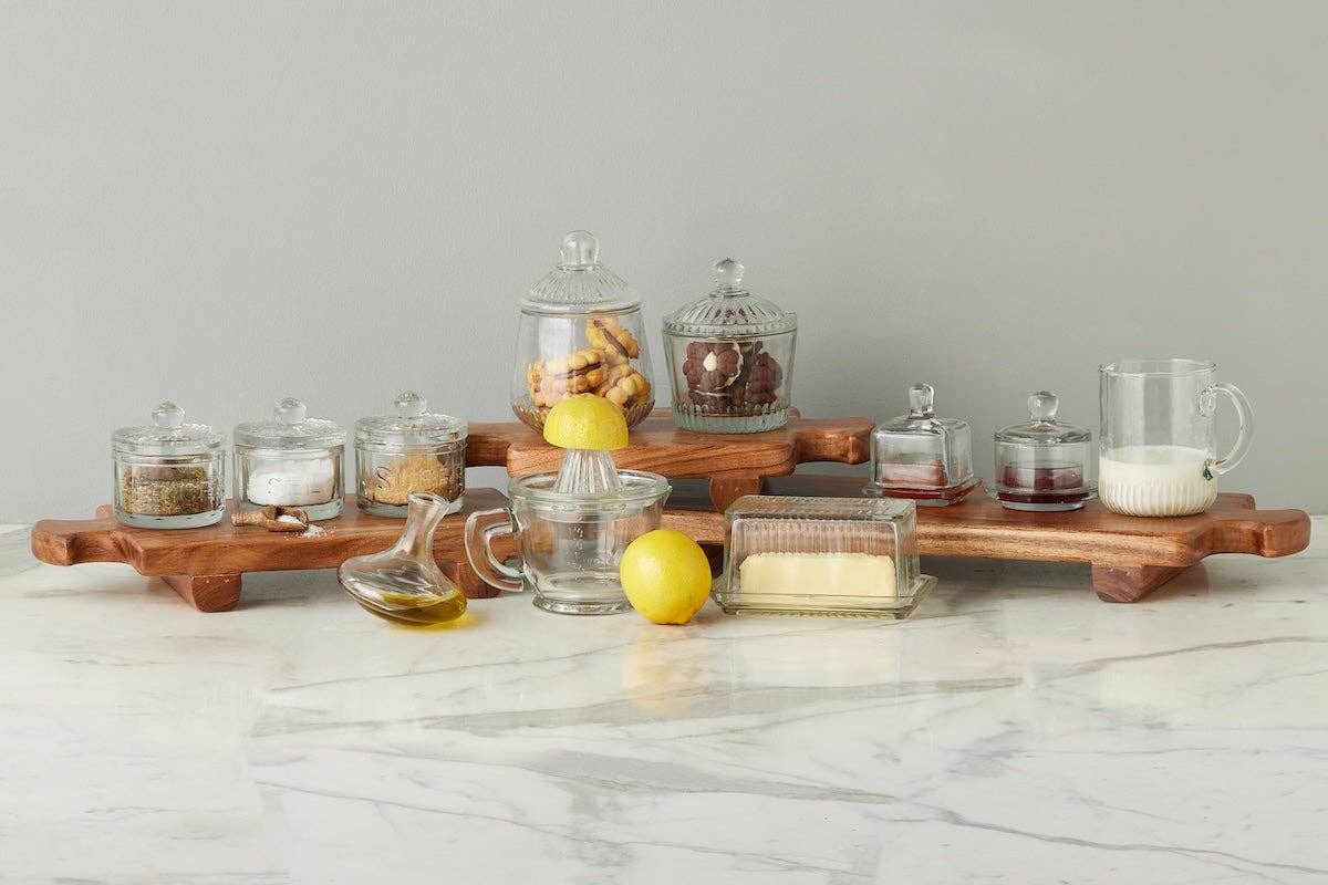 Bistro Glass Salt Cellar with Scoop - Image 3