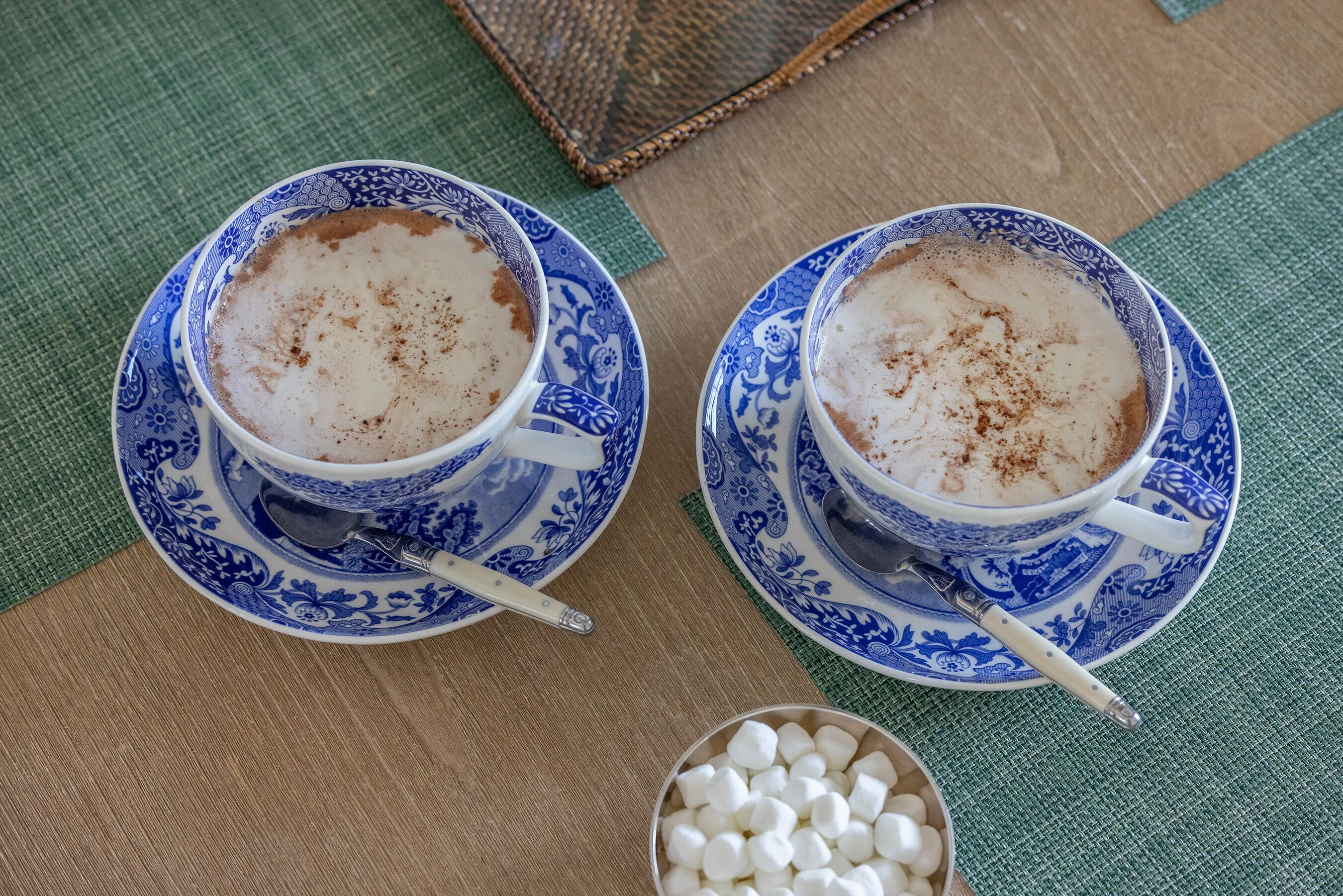 Blue Italian Jumbo Cup & Saucer - Image 3