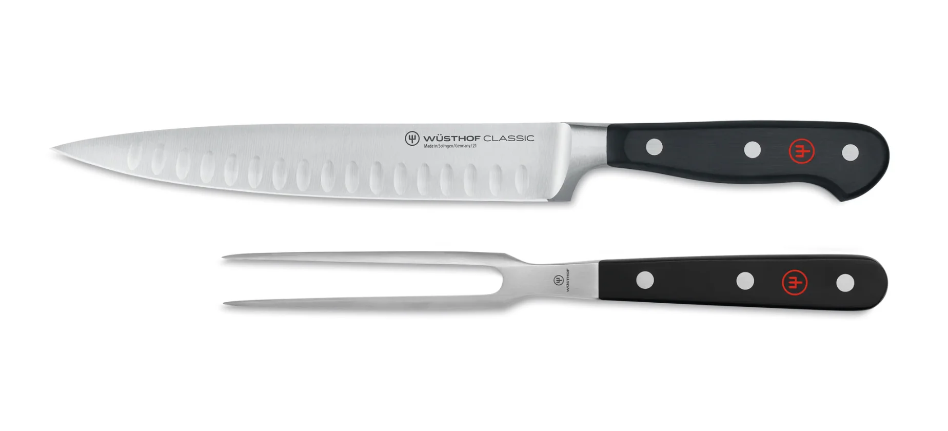 WÜSTHOF Classic 2-Piece Hollow Edge Carving Set
