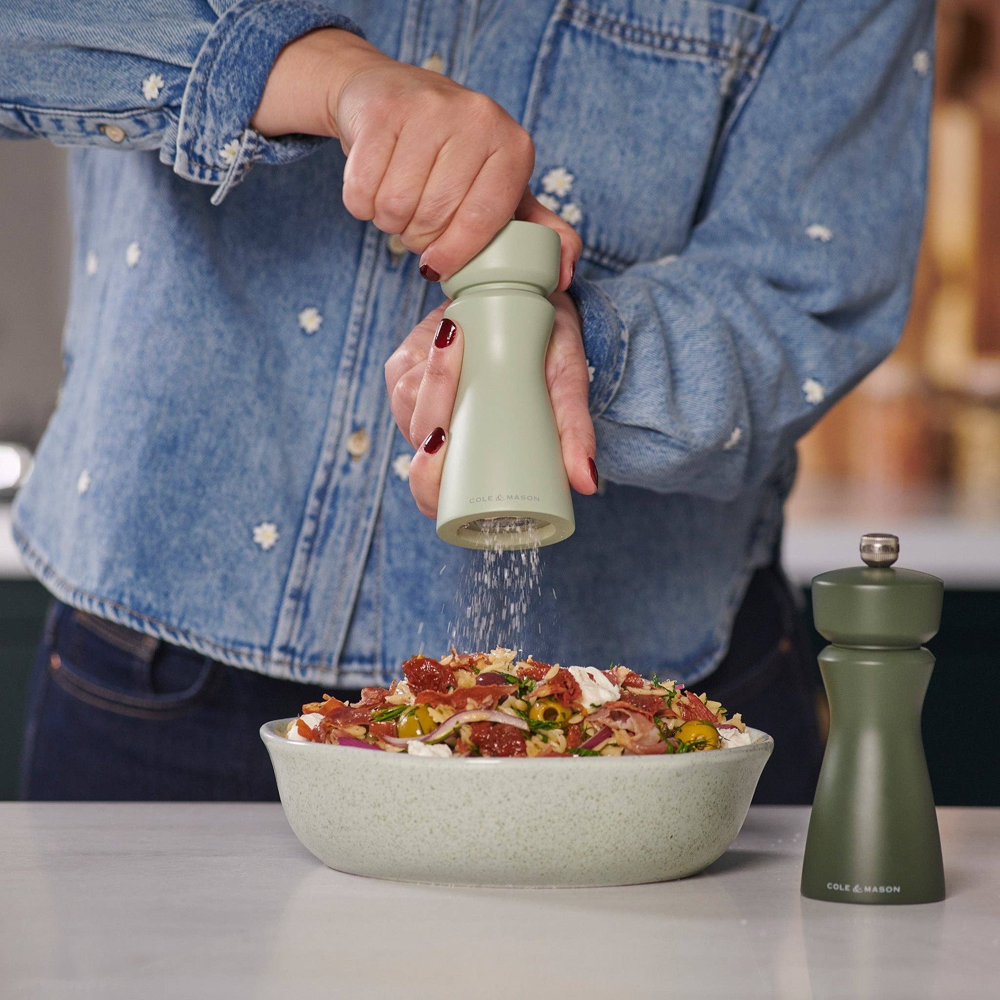 Cole & Mason Kenton Interchangeable Salt & Pepper Mill - Sage - Image 4
