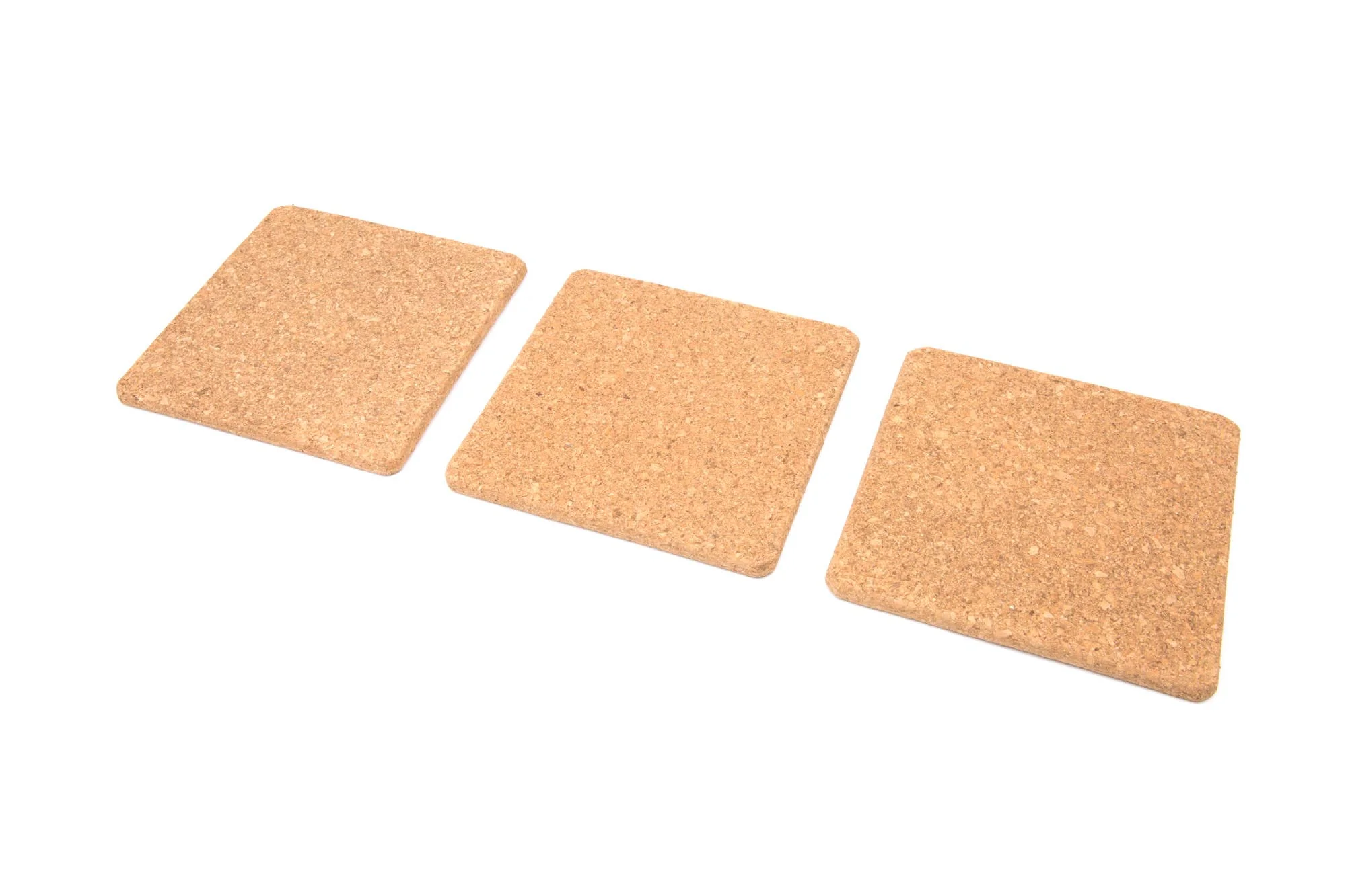 7" x 7" Square Cork Trivets - Set of 3 - Image 3