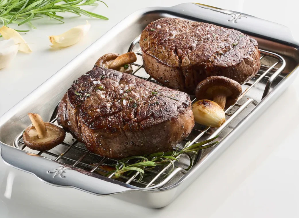 Hestan OvenBond Tri-ply Mini Eighth Sheet Pan with Rack - Image 3
