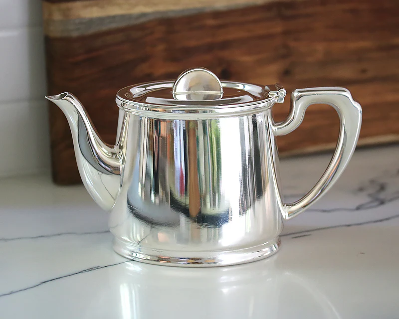 Hôtel Silver Vintage Tea & Coffee Pot - Half Moon Finial - Image 4