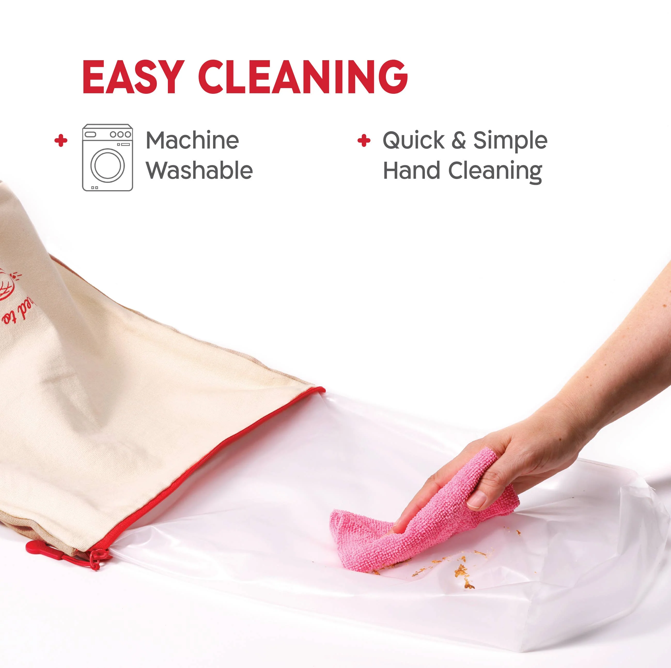 KneadAce Bread Bag: Beige / Off-White - Image 7