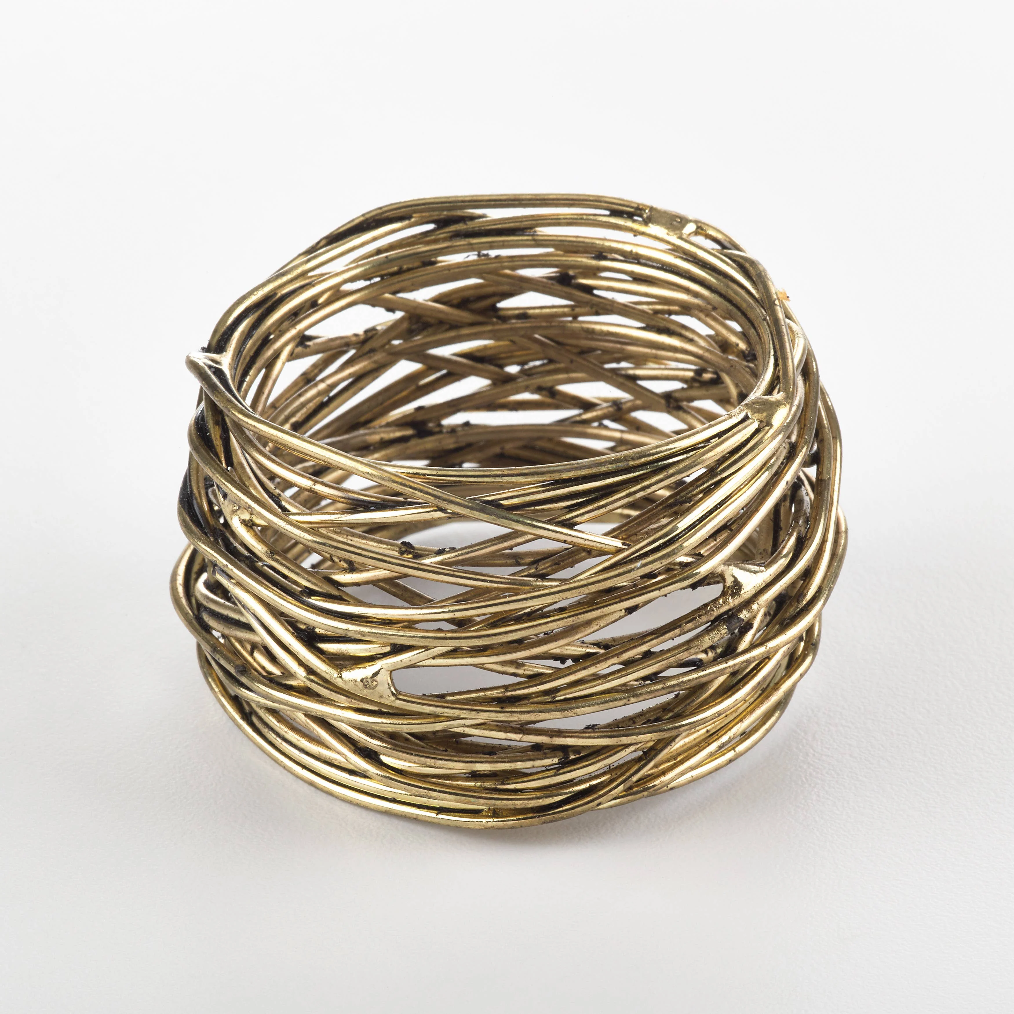 Metal Design Napkin Ring: Gold - Image 3