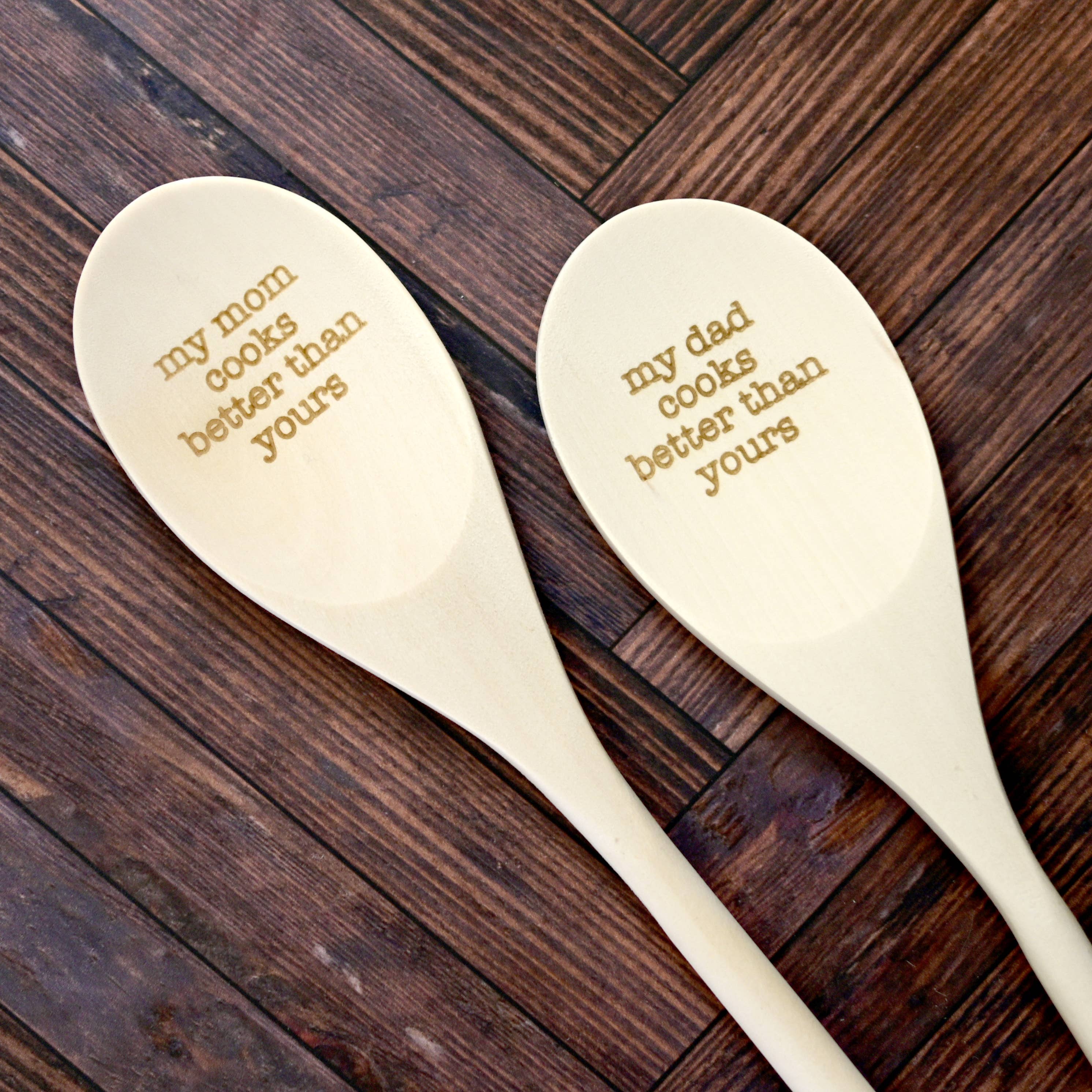 My Dad Cooks Better Than Yours Engraved Spoons - Image 3