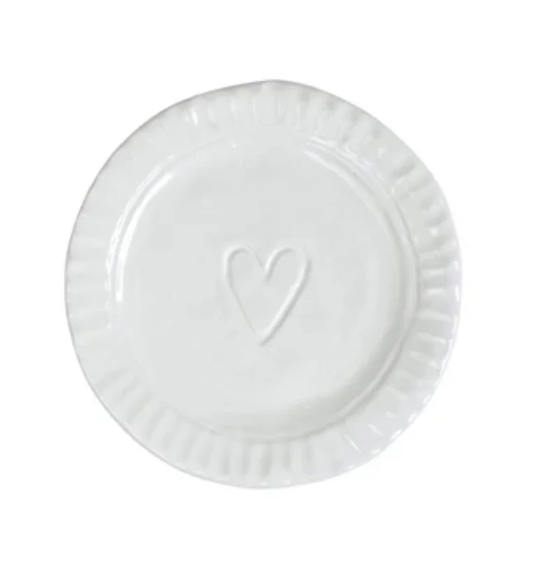 Pietra Serena Heart Plate