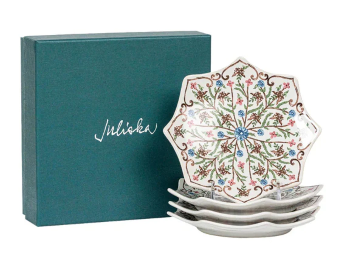 Juliska Villa Seville Scalloped Side/Cocktail Plate Set - Image 2